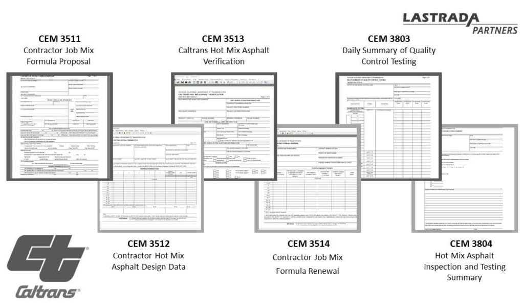 LATRADA Partners Caltrans Forms for Materials Laboratories